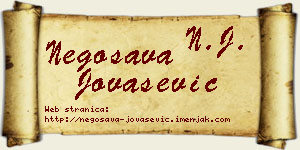 Negosava Jovašević vizit kartica
